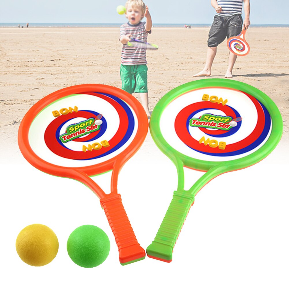 Sports de plein air plage enfants Fitness Intelligence développement formation en plastique Portable jardin enfants raquette de Tennis multi-usage