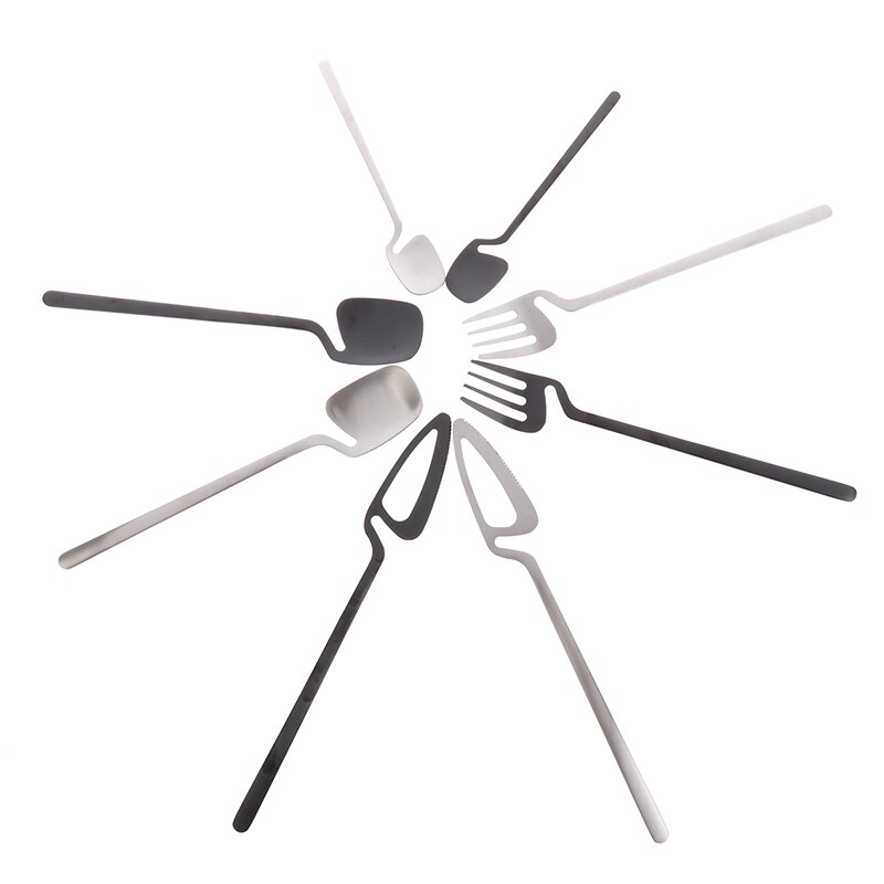 4Piece Rainbow Cutlery Kitchen Utensil Set Cutlery Set Stainless Steel