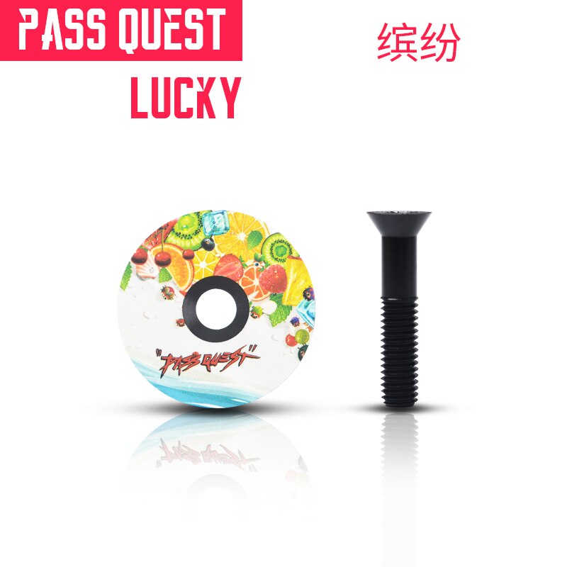 Pass Quest Fiets Headset Ultralight 6G Aluminium Bike Headset Mountain Road Mtb Fiets Top Cap Fit Op 1-1/8 Vork De Deksel: Colorful