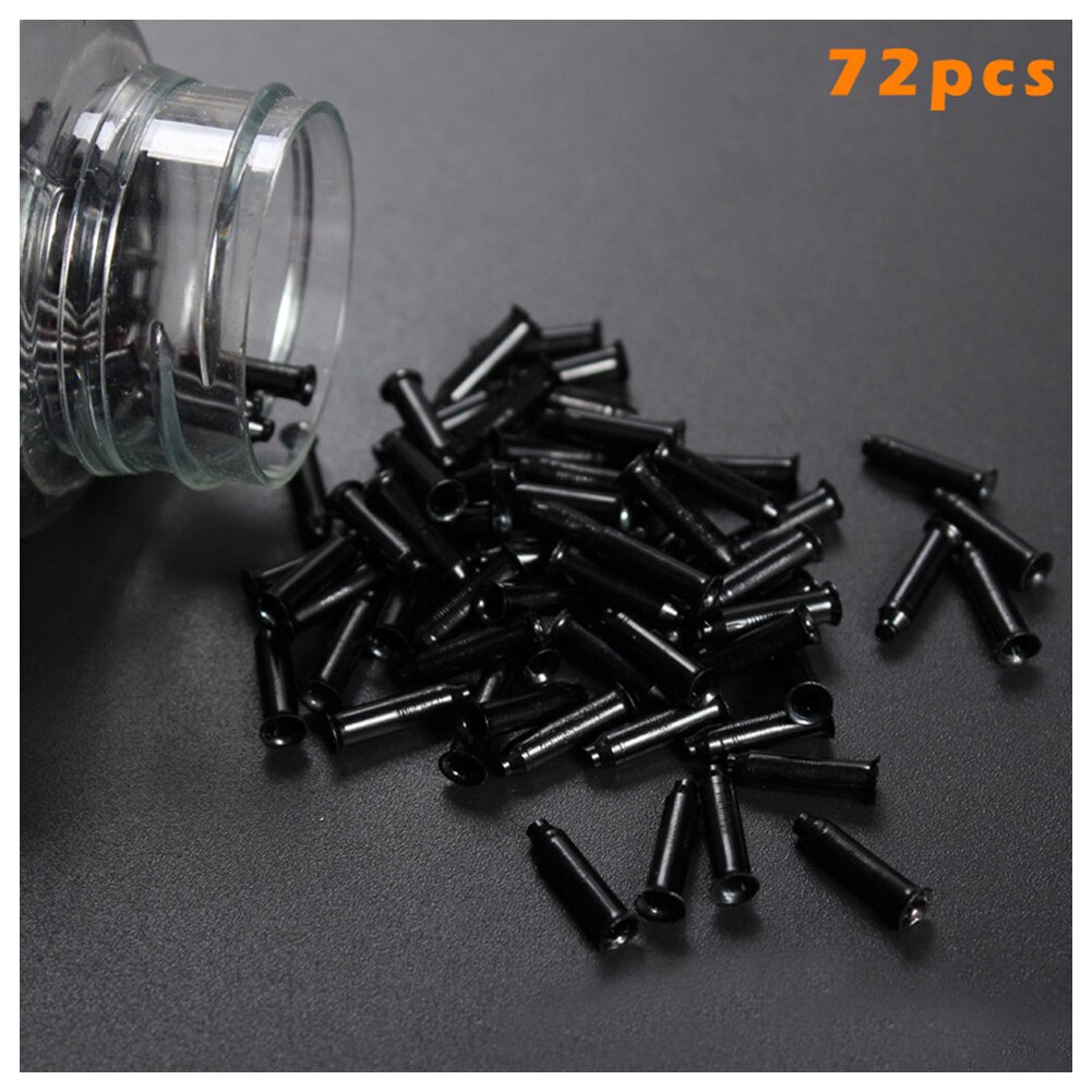 72 st/pack cykelhjul ekrar nipplar aluminiumlegering ekrar för cykelhjul  b2 cshop: Svart