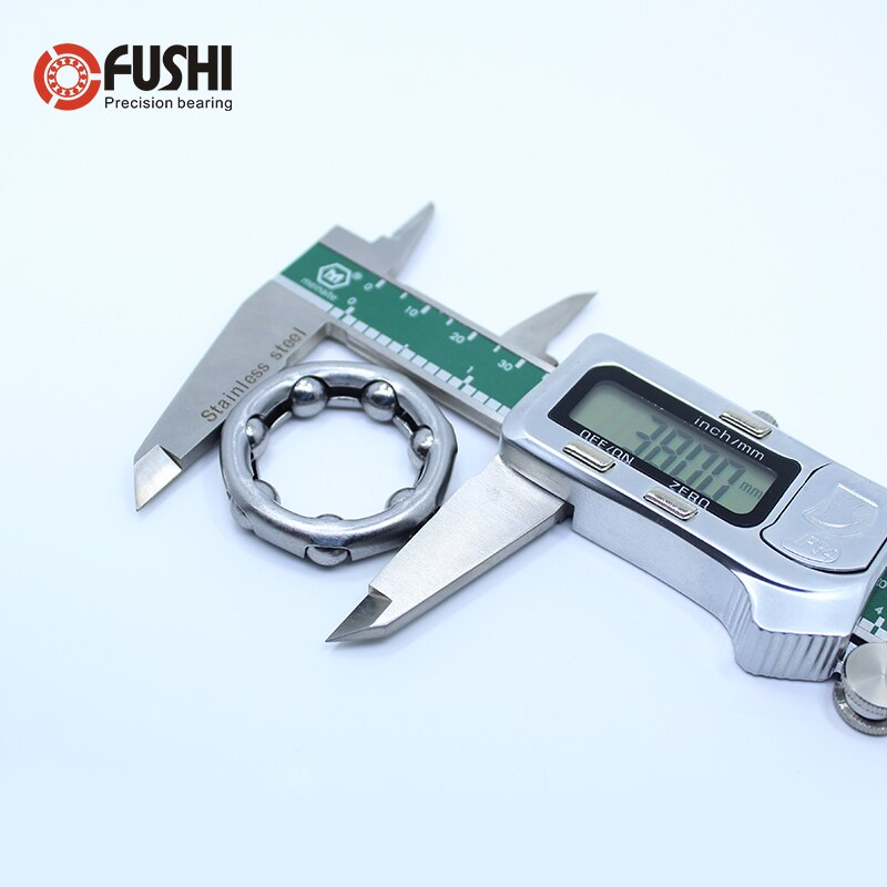 eingesperrt Kugellager OD 38mm 8Stck Hinten Fahrrad Rad Hub Headset Kurbelwelle Drehpunkt Halter Stahl Übergröße 7 Kugeln Lagerbier 38mm