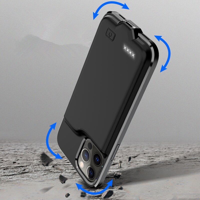I12 Silm Silikon stoßfest Batterie Ladegerät Fall Für iPhone 12 Pro Max Power Bank Fällen Für iPhone 12 Mini Lade abdeckung Capa