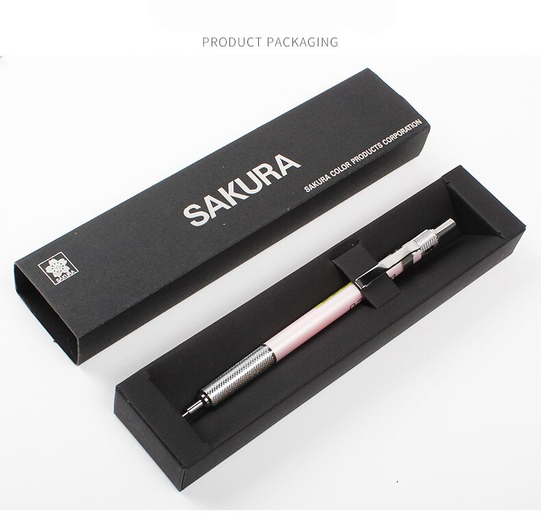 Lápices mecánicos Sakura, lápiz de dibujo bocetos, Oficina, Papelería, Material Escolar, lápices mecánicos de Metal, varilla de 0,3/0,5mm, XS-303