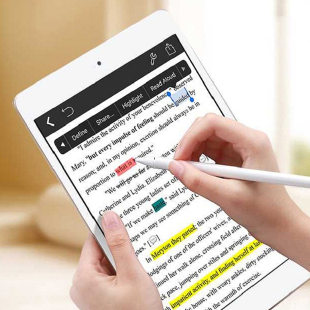 Stylet à écran tactile capacitif universel Anti-traces de doigts Compatible pour tous les Smartphones et tablettes à écran tactile