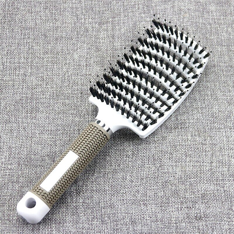 Meisjes Haar Hoofdhuid Massage Kam Haarborstel Varkenshaar Nylon Vrouwen Nat Krullend Ontwarren Haar Borstel Voor Salon Kappers Styling Tools