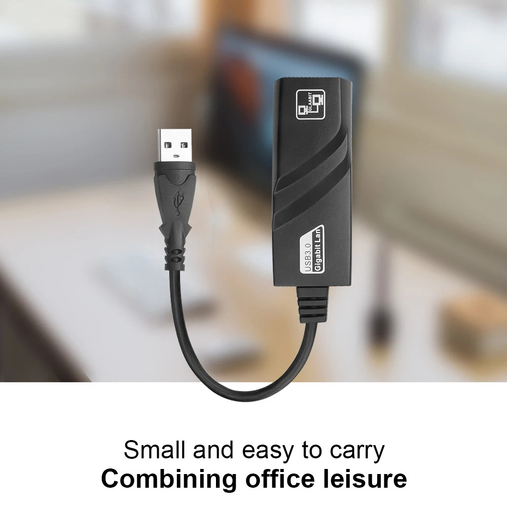 Adattatore Ethernet Lan da USB 3.0 a Rj45 da 1000 Mbps RTL8153 Scheda di rete 10/100/1000 Mbps per laptop MacBook Win10/11
