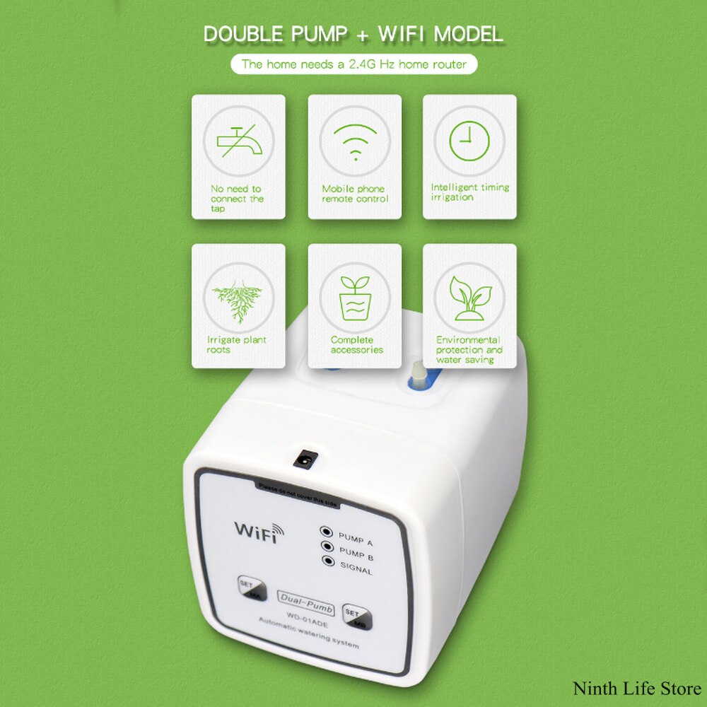 Garden Remote Control Intelligent Watering Devices Automatic Water Drip Irrigation System WIFI Connection Mobile APP Control