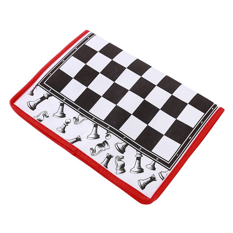 2 in 1 Schach & Dame & Backgammon einstellen Reise Kunststoff Schach Spiel magnetisch Schach Stück Klapp Schachbrett Unterhaltung