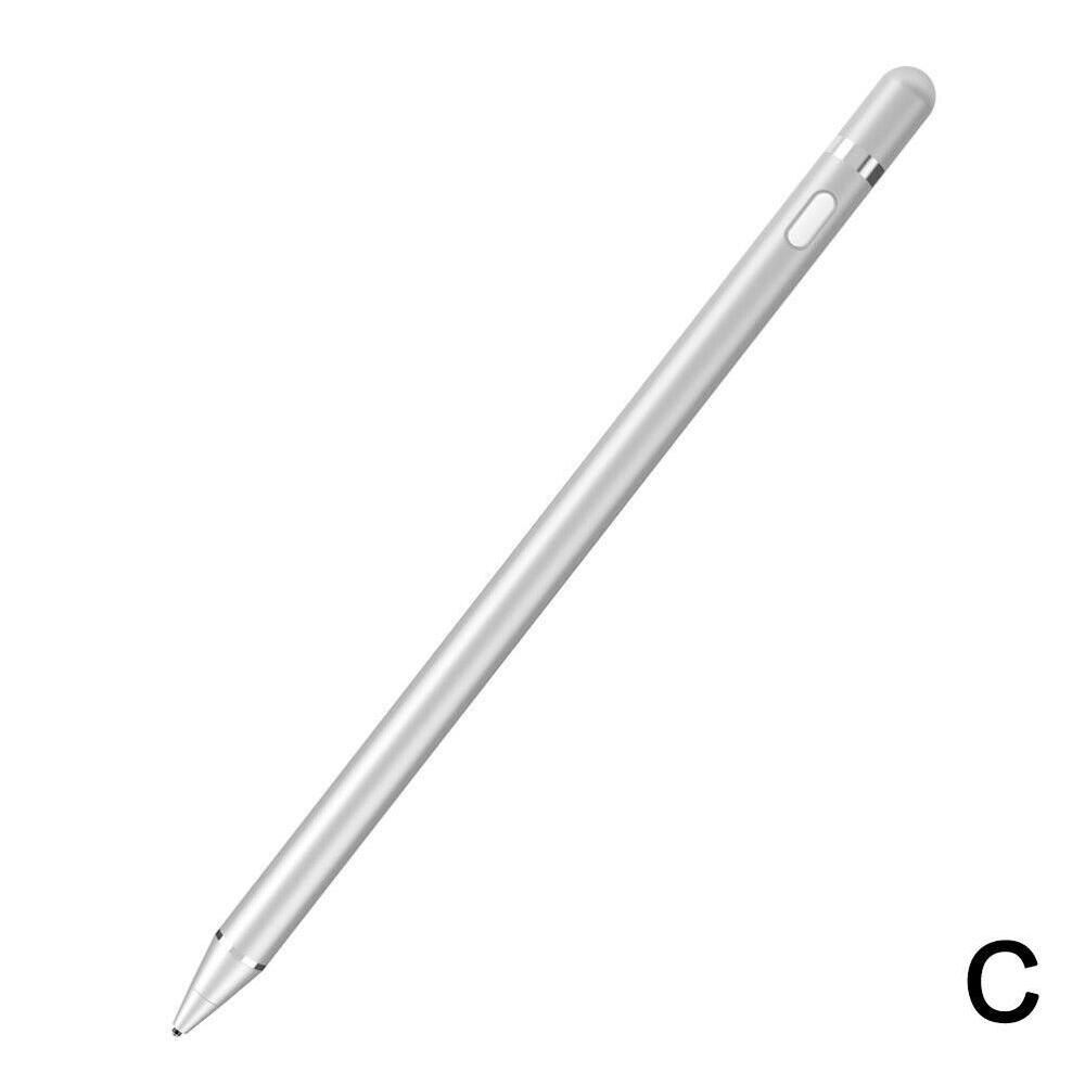 Stylus Pen para lápiz 2 IPad 1 IPad táctil pluma para IPad 12,9 a los sistemas Pro Windows / 11 aplicado 10 10,5/Android IOS D1Q3: Plata