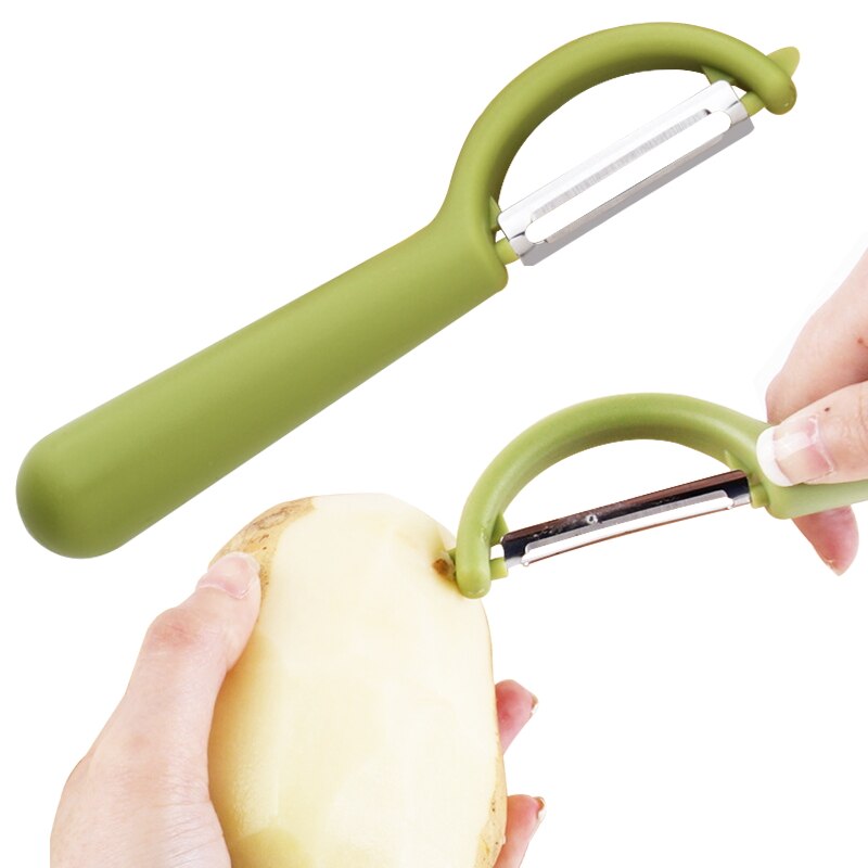 Pelapatate KONCO ultra affilato per frutta e verdura, pelapatate Julienne per patate con impugnatura ergonomica in silicone, gadget da cucina