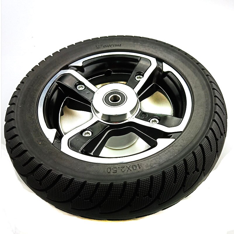 Size 10 inch solid wheels 10x2.50 explosion-proof Solid Tyres & aluminum alloy Disc brake hole rims for 8/10 inch Electric Scoot