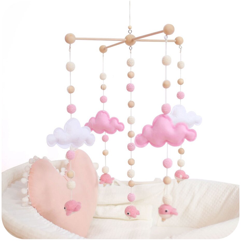 Baby Hanger Baby Mobile Crib Hanger Frame Bed bell wooden Mobile Crib Hanger DIY Crafts Frame Mobile Holder Newborn