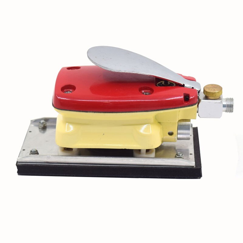 LIJADORA Orbital Rectangular neumática Jitterbug pulidora cuadrada Velcroo Pad 100*75mm para herramienta de Pulido de metales de carpintería: Default Title