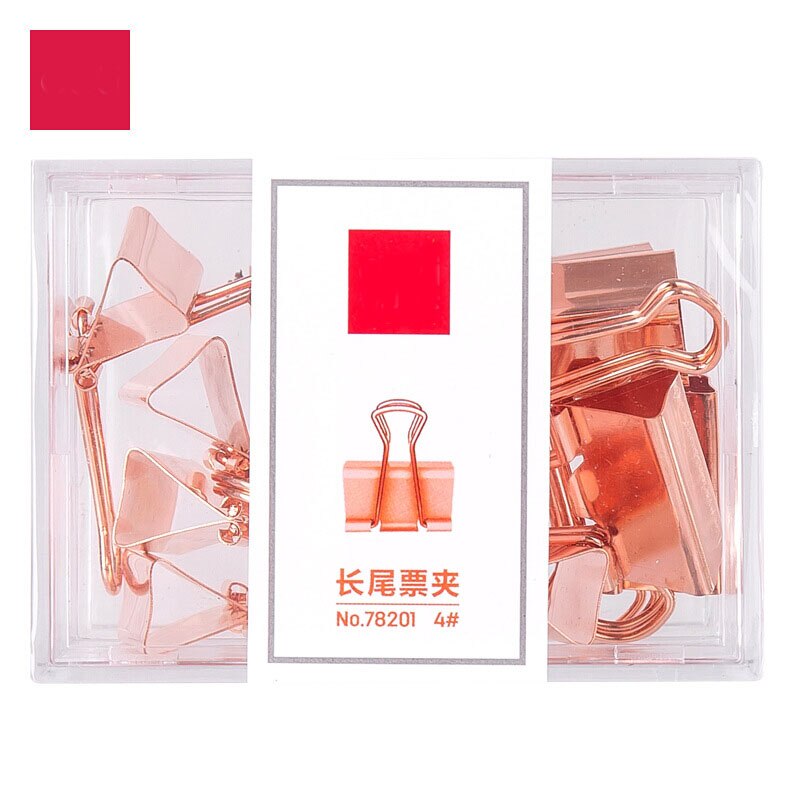 Rose gold office combination paper clip wallet combination desktop gadget metal
