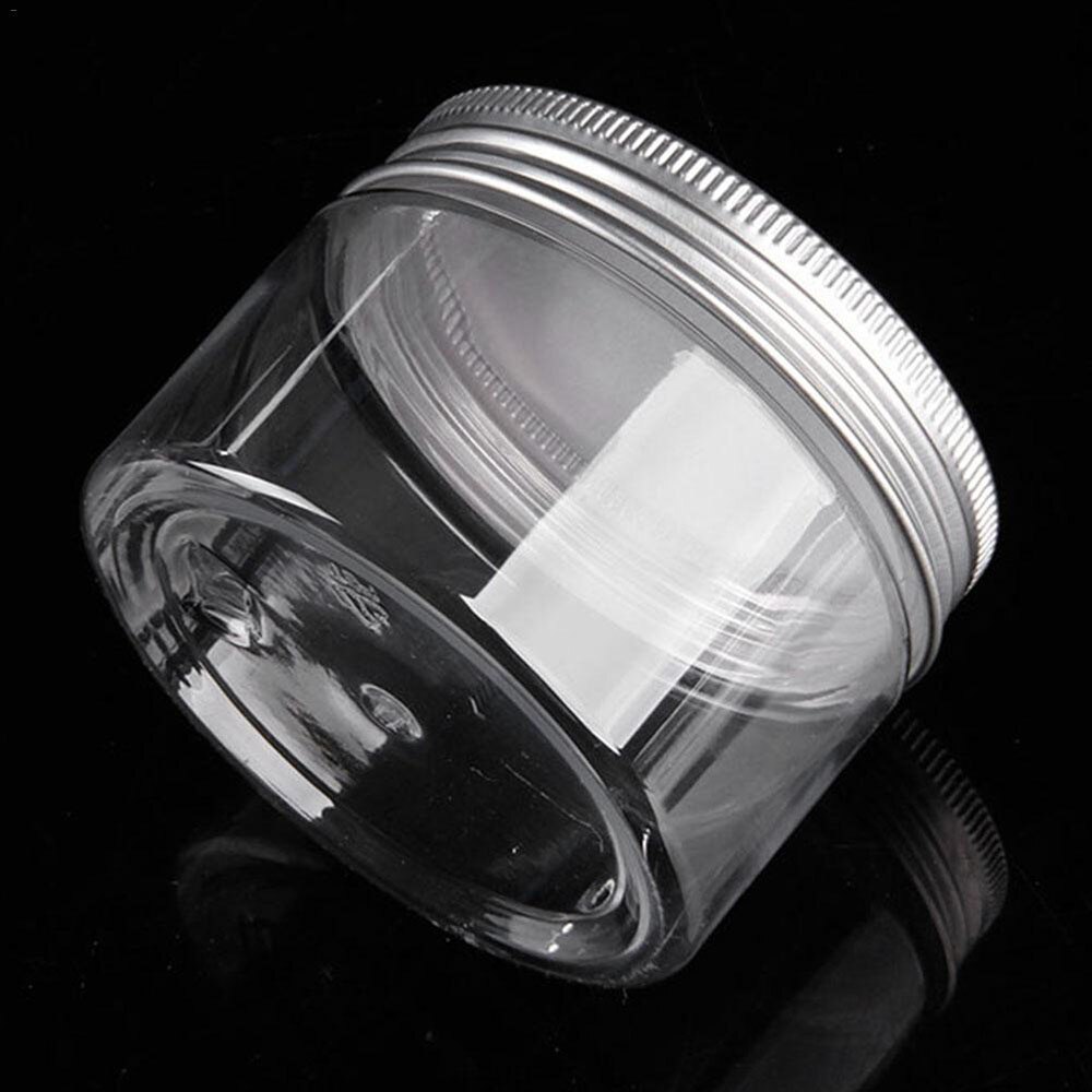 Clear Plastic Jar And Lids Empty Cosmetic Containers Makeup Box Travel Bottle 30ml 50ml 60ml 80ml 100ml 120ml 250ml 500ml