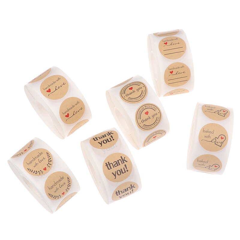 500Pcs/roll Thank You Sticker for seal label scrapbooking sticke decoration X