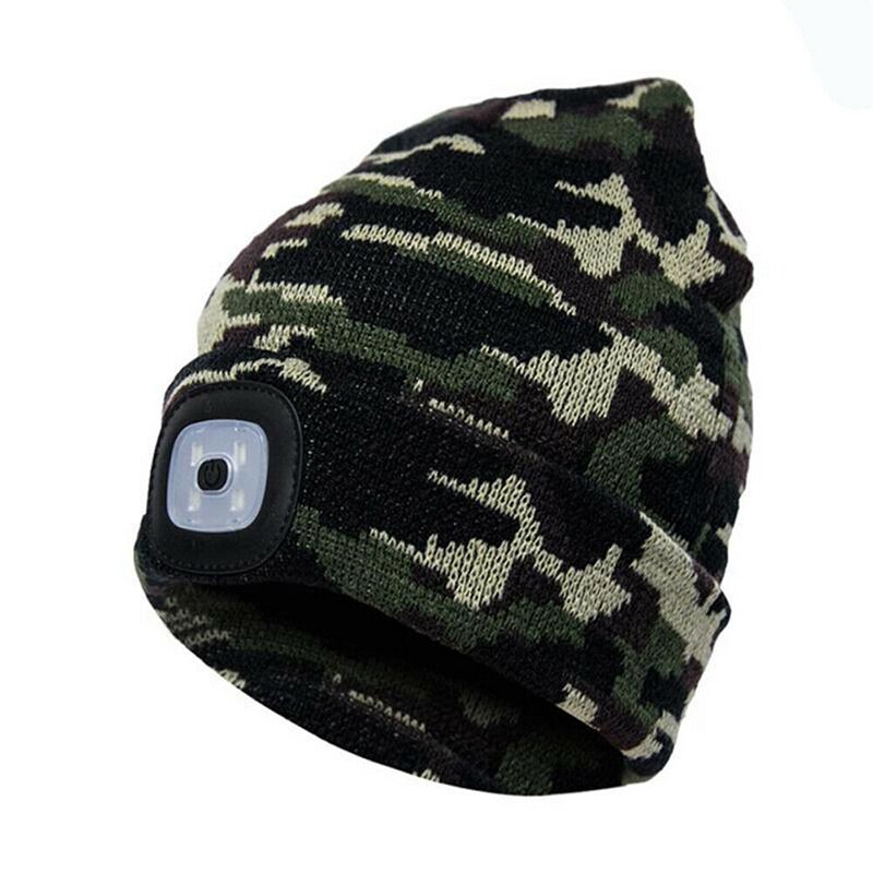 Plein air unisexe LED bonnet chapeau avec USB Rechargeable batterie haute puissance lumière hommes et femmes comme roman pratique: green
