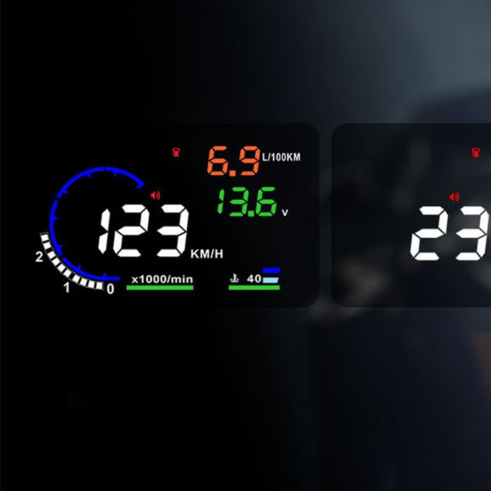 Obd car universal high-definition speed projector HUD head-up display high temperature resistant Strong performance