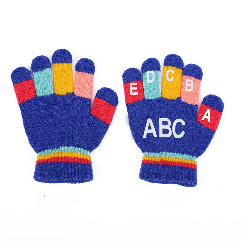 0-10 Jaar Winter Kids Meisjes Jongen Zachte Volledige Vinger Cover Magic Handschoenen Dikke Warme Wanten Handschoen Voor Kinderen