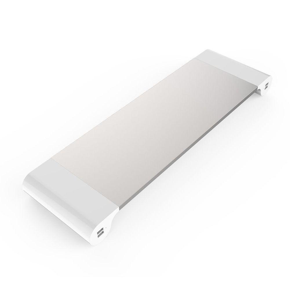 4 Ports USB Monitor Stand Holder Phone Charger Desktop Bracket for PC Laptop MU