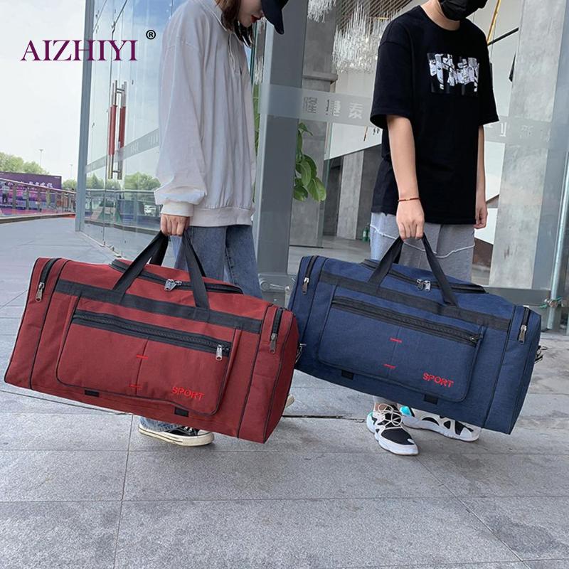 Multifunctionele Canvas Reizen Schoudertassen voor Vrouwen Mannen Casual Grote Capaciteit Sport Handtassen Unisex Fitness Gym Tote