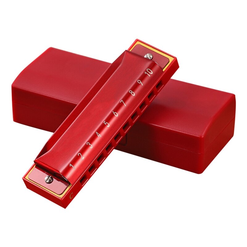 Key of C Blue – Harmonica à 10 trous, 20 tons, bleu diatonique, pour adultes et joueurs professionnels