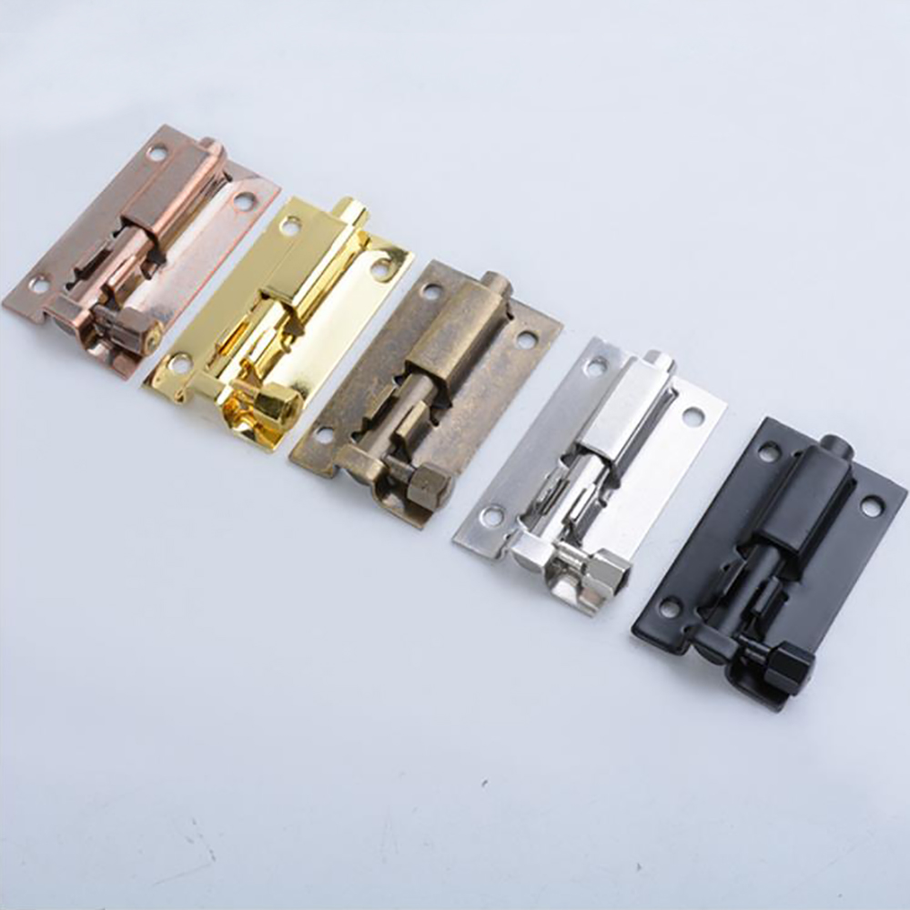 Verrou de porte en acier inoxydable de 1.5/2/3/4 pouces, solide, coulissant, loquet à loquet, agrafes, quincaillerie de porte de sécurité