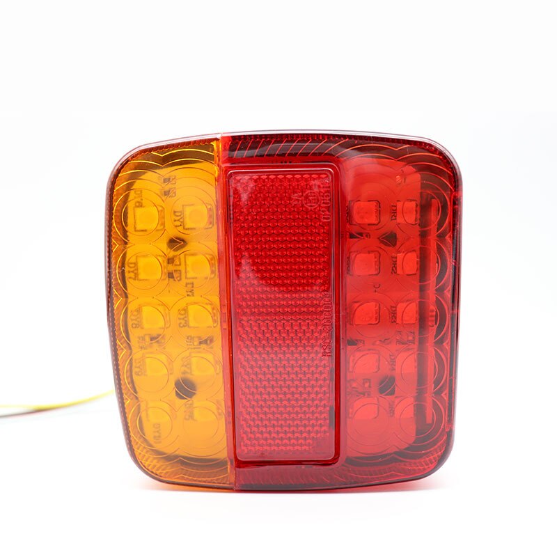 2 sztuk 12V-24V ciężarówka z przyczepą karawana 26 doprowadziło Taillight skręcać wskaźnik sygnału hamulca zatrzymać lampa tylna rewers z numer rejestracyjny światła