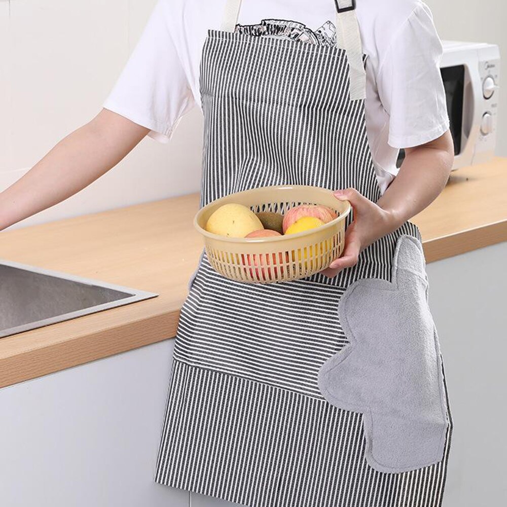 Kitchen Apron Oxford Cloth Waterproof Oilproof Apron For Wife 69 * 70cm Waterproof Accessories
