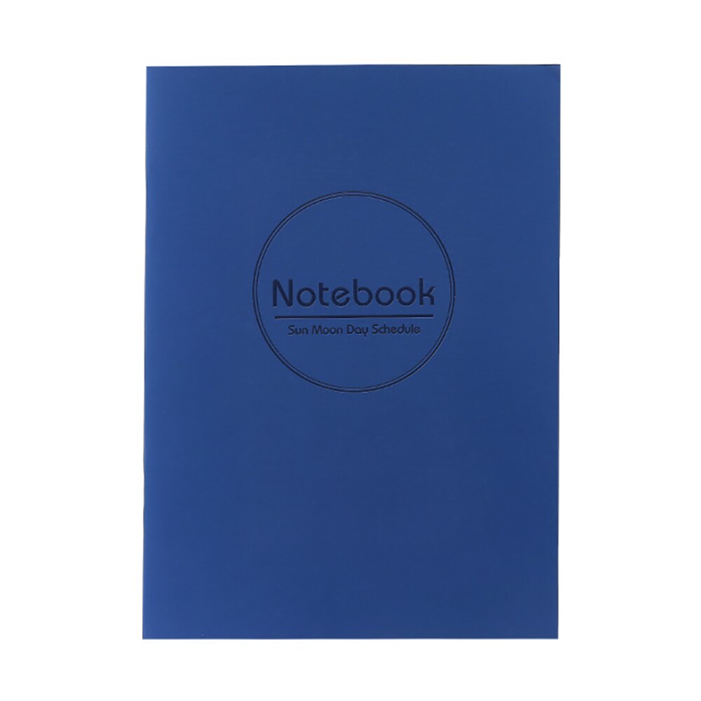Soft Leather Calendar Meeting Notepad Memo Jotter Classical Notepad Notebook Stationery Student Class Notebook: Blue