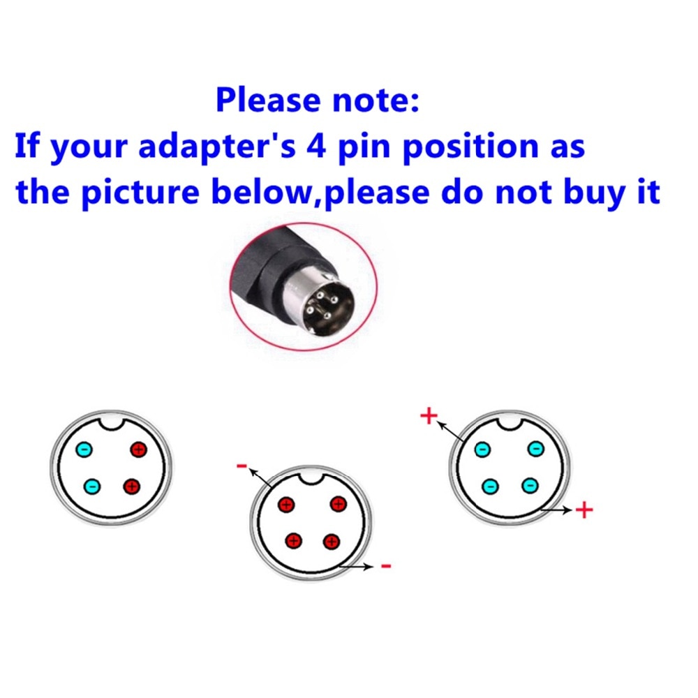 12V6A AC DC Converter Adapter 4 Pin Switching Power Supply 72W 4-Pin For LCD TV Monitor Adapter DVR Cable Cord Charger