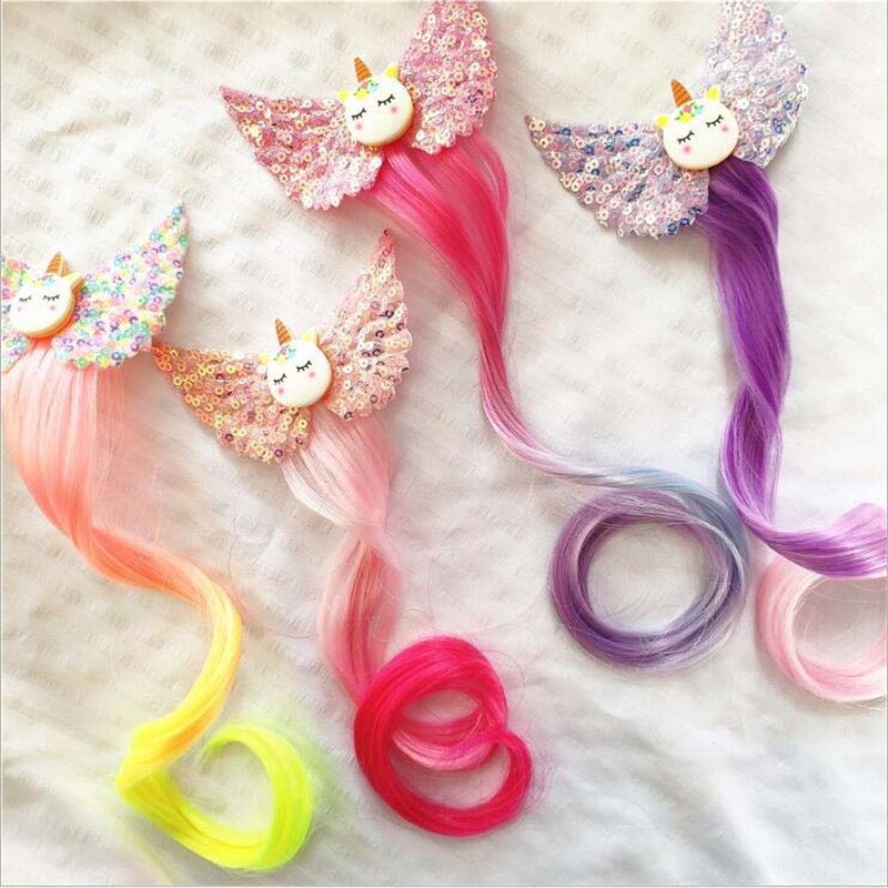 Lindo horquilla bebé niña niño giro pinza de pelo de Barrette de Clip para cabello de dibujos accesorios peluca infantil cuerda pelo desgaste de la cabeza