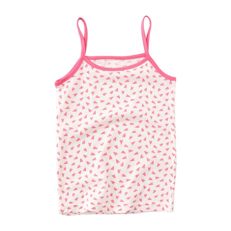 Sommer stil jente undertøy barneklær tank topper til jenter blondere søte bomull jenter kamisole underskjorte 2-8t tenåringe singlets