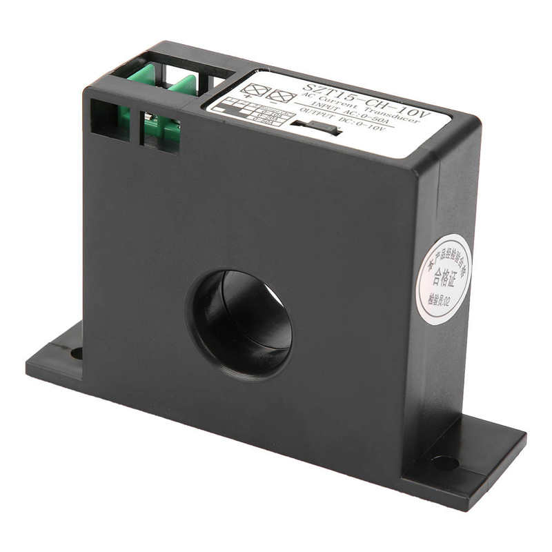 Ammeter AC Current Transducer Transmitter Current Mutual Inductor AC 0 TO 50A to DC 0 TO 10V SZT15 CH 10V Ampermeter