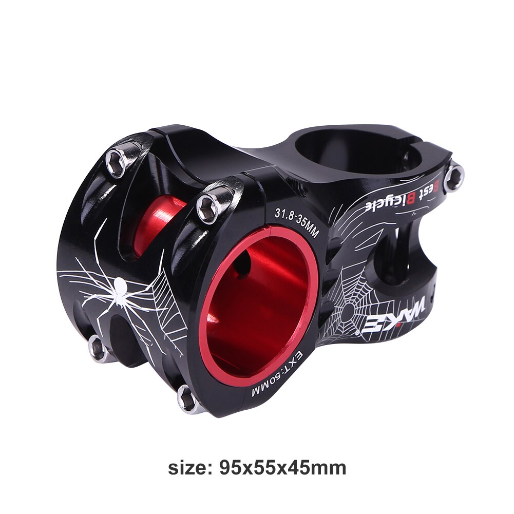 1pcs WAKE Bicycle Rear CNC Aluminum Alloy Bicycle Stem for 31.8mm-35mm Handlebar MTB Mountain Road Bike Partsf Cycling Equipment