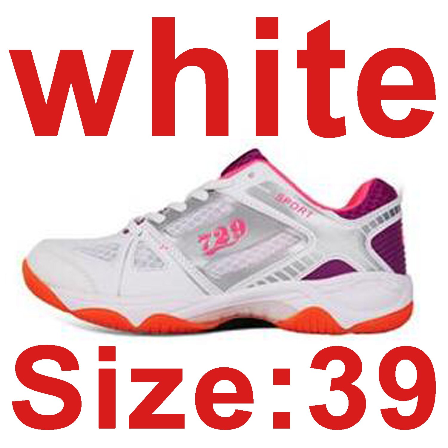Oryginalne buty do tenisa stołowego 729 2018 oddychające tenisówki typu uniseks dla rakieta do tenisa stołowego gra ping pong gra dla kobiety i mężczyzny: white 39