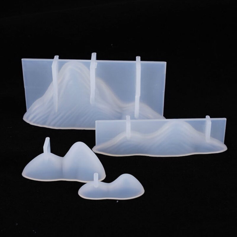 3D montagne Silicone moule Nature vallée moule mythique forêt époxy résine artisanat fournitures résine presse-papiers moule