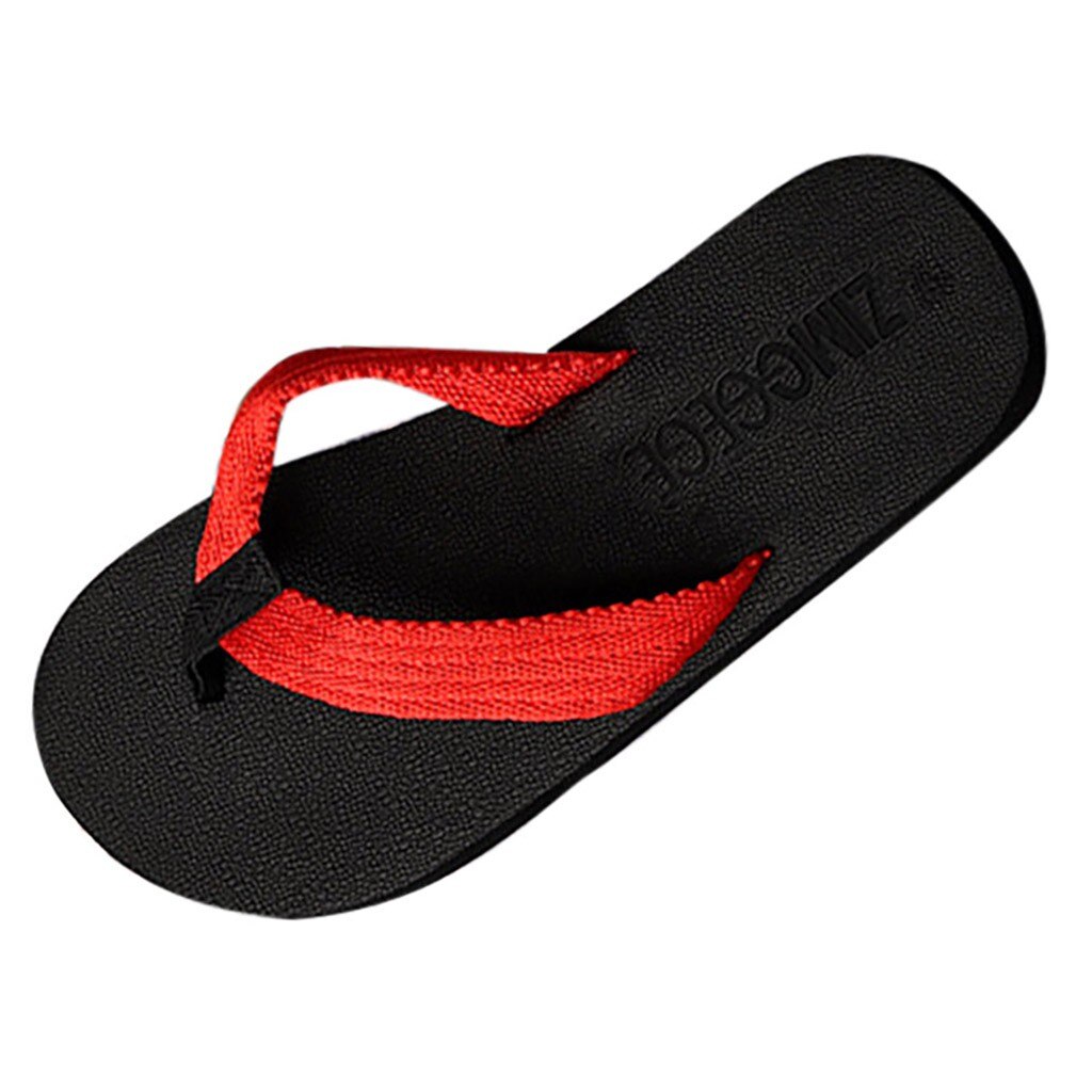 Herre hus flip flops tøfler sommer innendørs sko eva casual utendørs sandaler menn fottøy fritid hjemme sko  a50: Rød / 42