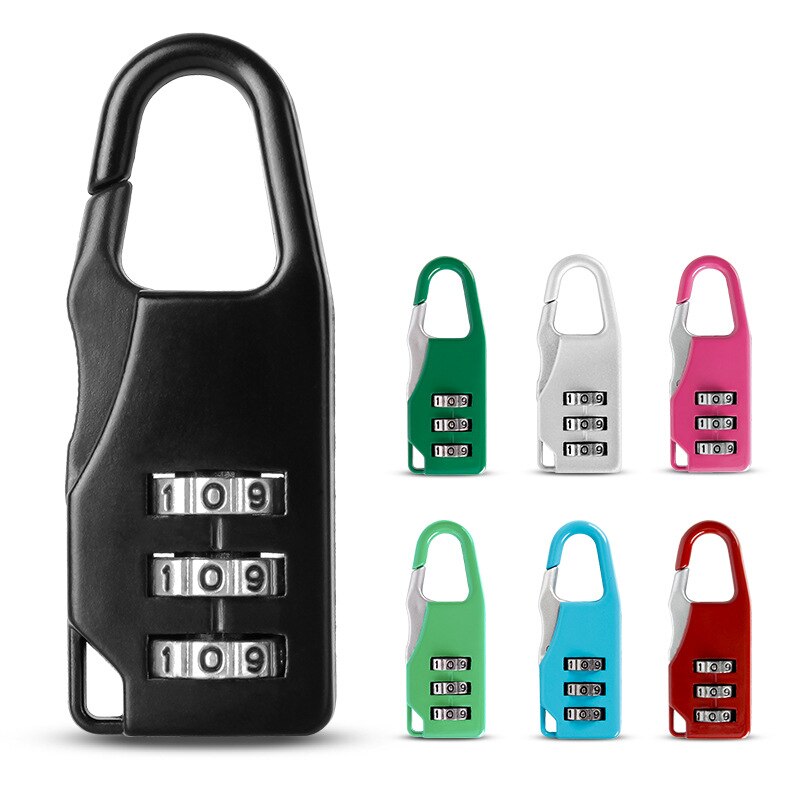 Mini Padlock Travel Suitcase Luggage Security Password Lock 3 Digit Combination