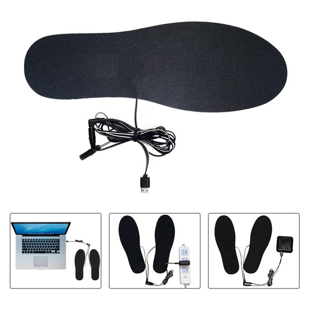 Elektrisch beheizbare einlegesohlen, usb-wiederaufladbar, waschbar, beheizbare schuhpolster, fußwärmer, sockenpolster, thermosohlen, 36-46 meter lang, für camping