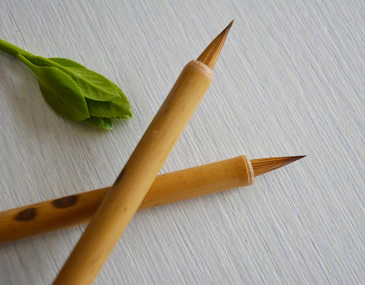 Boutique de pelo de comadreja pequeño y puro, la entrada recomendada para practicar caligrafía, pintura, pincel de caligrafía, copia el corazón, pluma de la biblia
