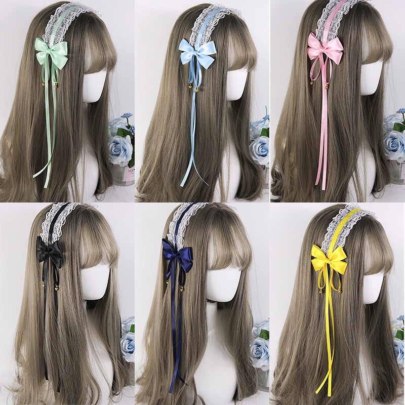 Japanse Stijl Zachte Meisje Lolita Lolita Haarbanden Wit Kant Handgemaakte Kc Haarband Anime Schattige Moeder Meid Hoofd accessoires