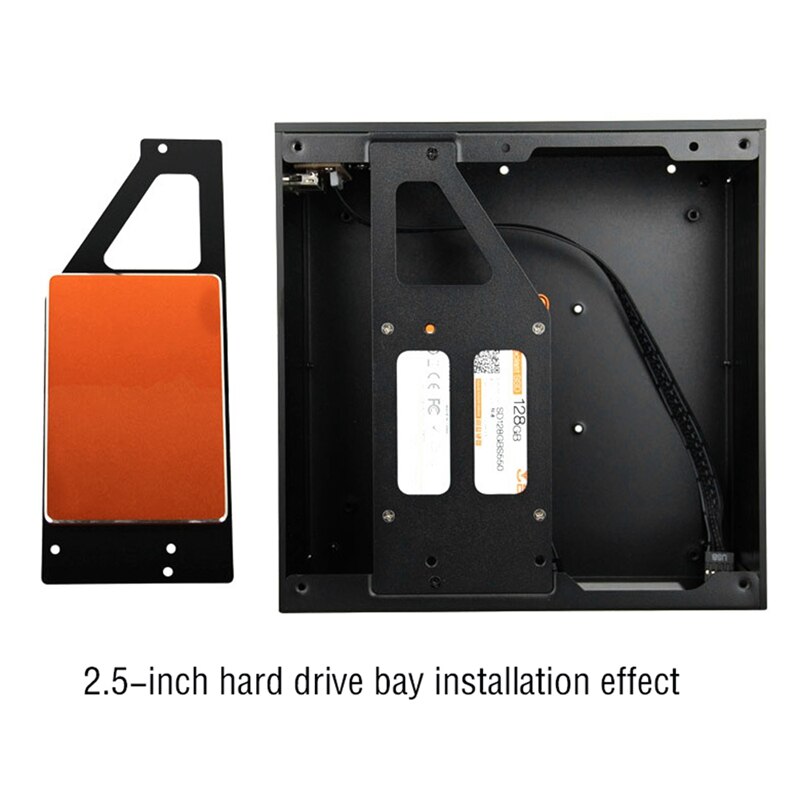 OPQ-A01 Mini ITX Computer Case Chassis Aluminum Briefcase Home Theater AC-DC HTPC Computer Box Desktop PC Enclosure