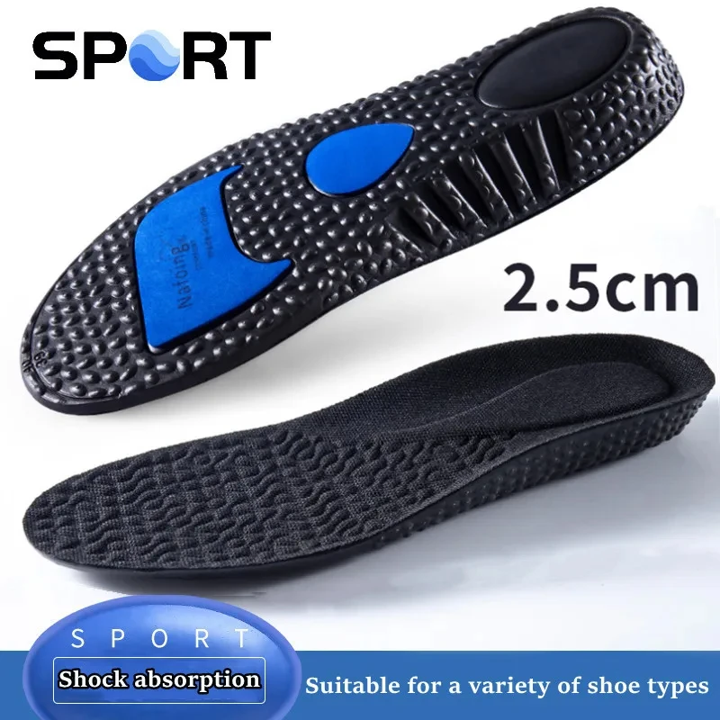 1 Paar Höhe erhöhen Einlegesohlen Männer Frauen Eva Sport Stoß dämpfung Schuhe Einlegesohle für Fuß gewölbe Unterstützung ortho pä dische Schuh polster: Rot / 3.5