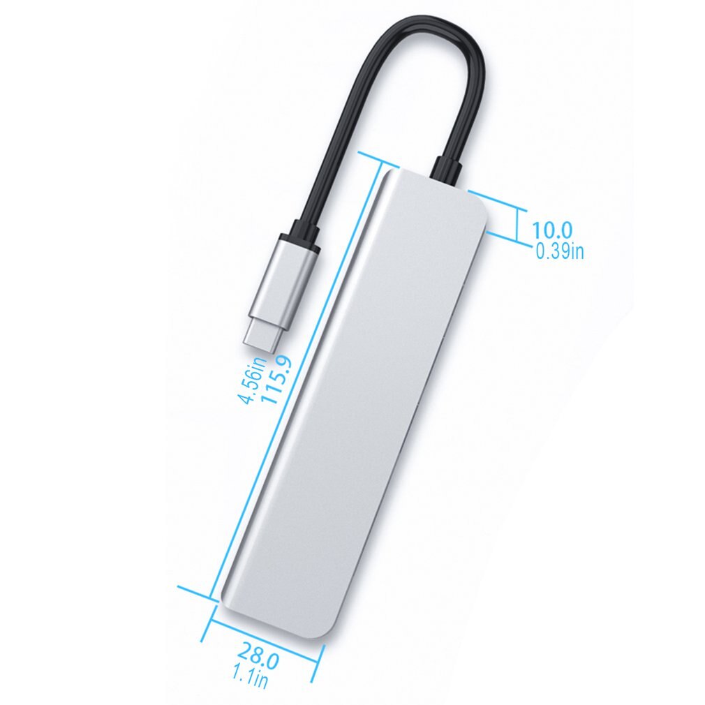 Six-in-one Type-c To HDMI Docking Station Fast Charging 87W Notebook Multi-function Docking Station USB Hub