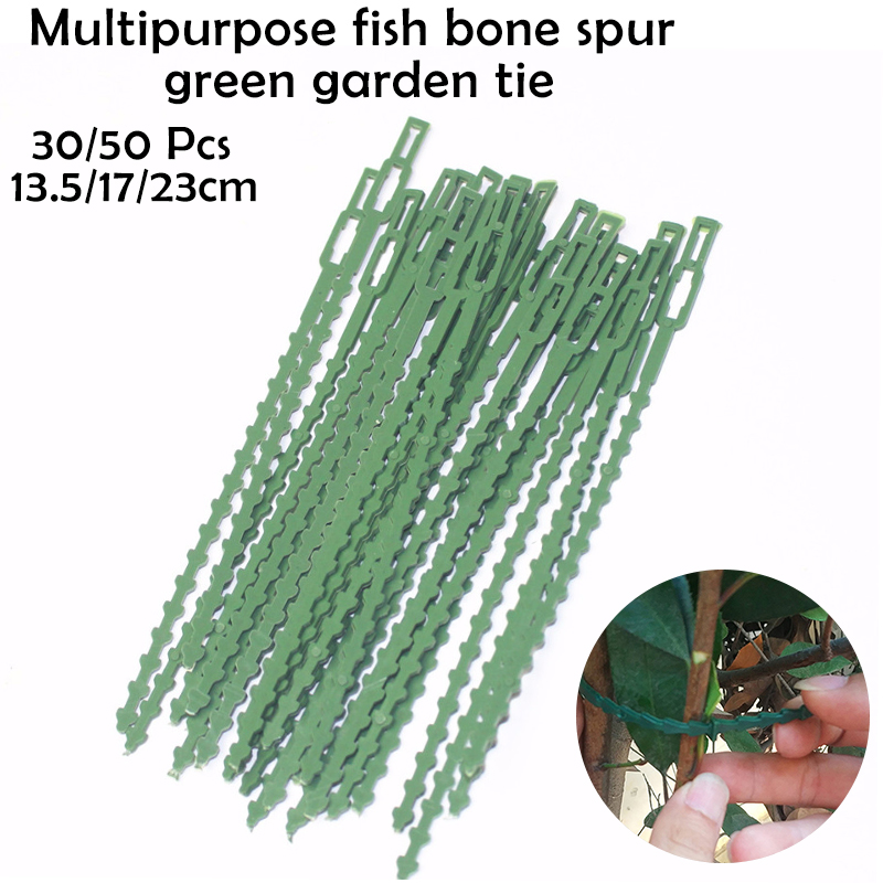 Adjustable 50pcs/lot Plastic Plant Cable Ties Reusable Cable Ties Greenhouse Grow Kits for Garden Tree Climbing Support