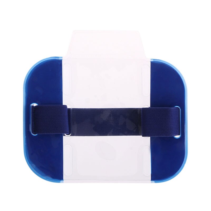 1pc elastyczne ramię zespół uchwyt na identyfikator zdjęcie opaska etui na karty kredytowe przenośna przezroczysta karta pcv organizator wysokiej jakości