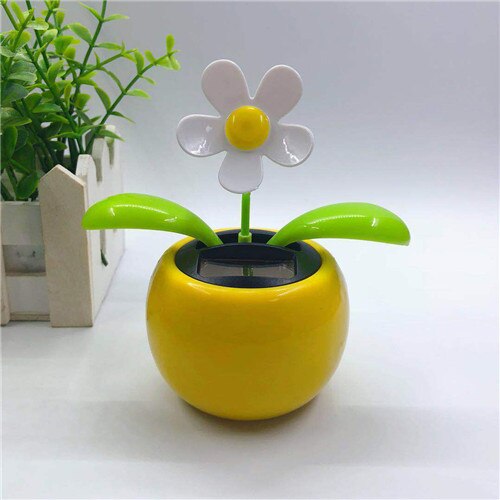 Funny Solar Powered Dancing Flower Swinging Toys Vibrant Automobile Dashboard Family Balcony Decoration For Friend: 9