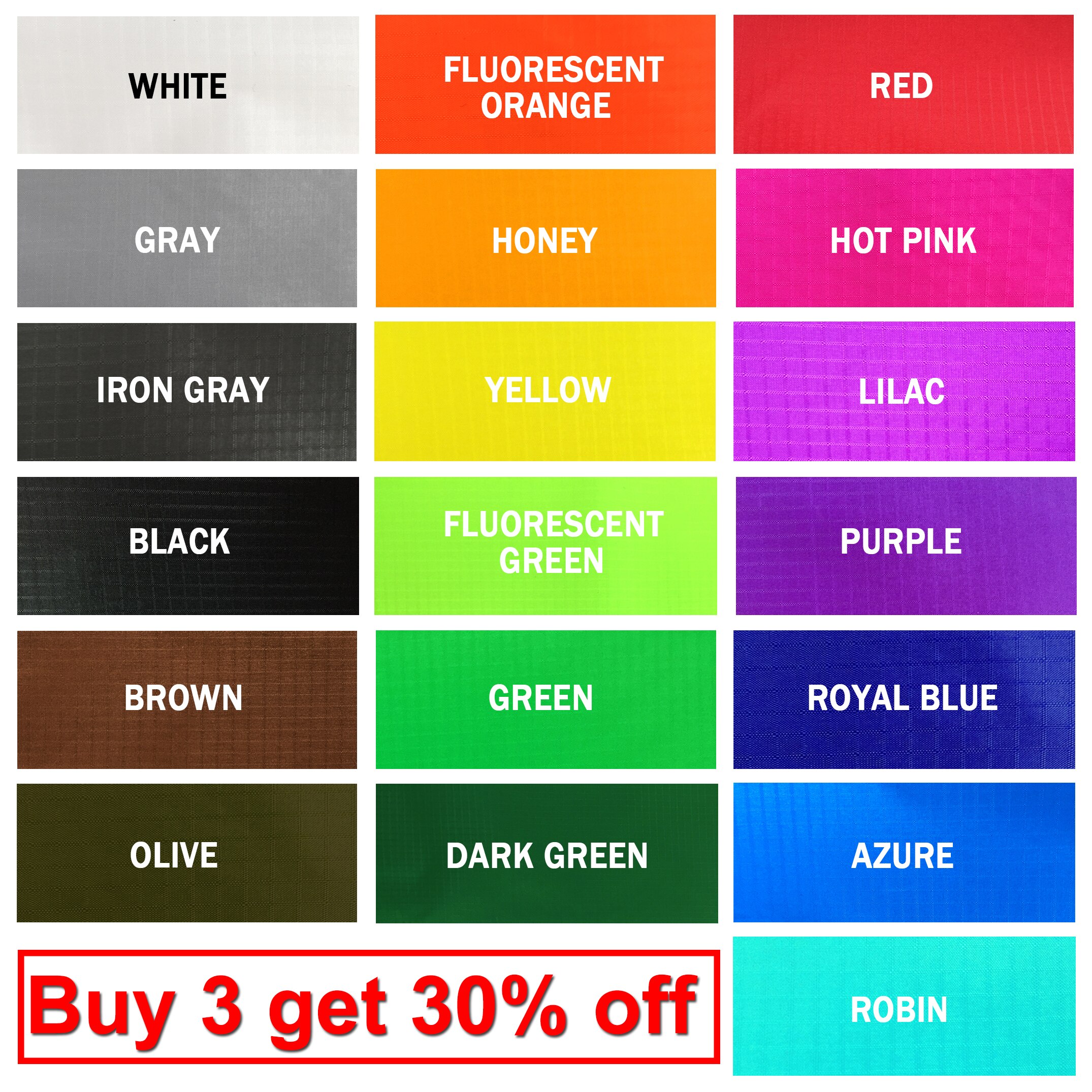 1.5m X 1m Ripstop Nylon Fabric 19 Colors PU-Coated Water Repellent 40D Fabric For Kite Tent Flags Skydancer Buy 3 get 30% off