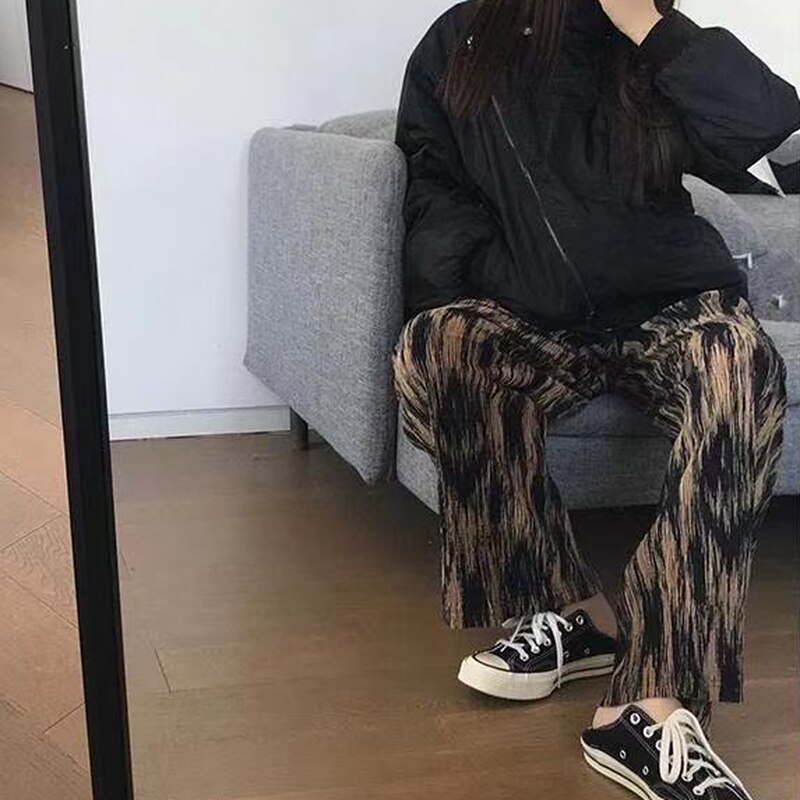 Sleep Bottoms Women Printing and Dyeing Harajuku Loose Lounge Wear Nighty Stylish Popular Homewear Soft Oversized Spring College